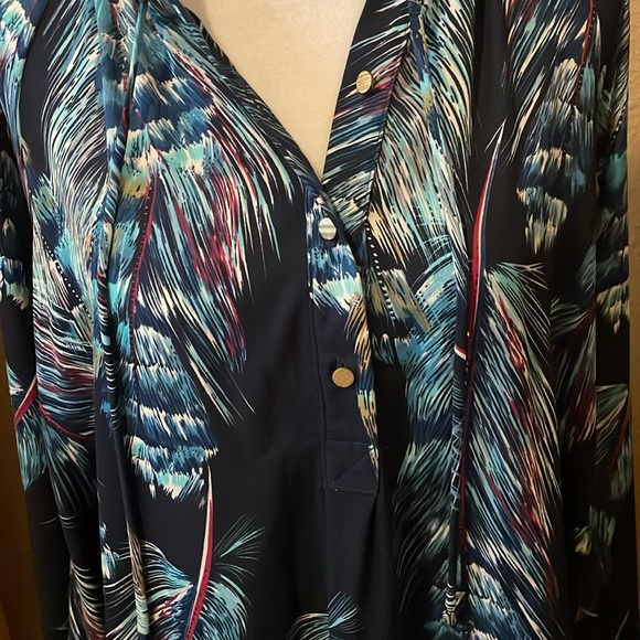 Buddy love blue feather tunic size medium - Picture 10 of 14